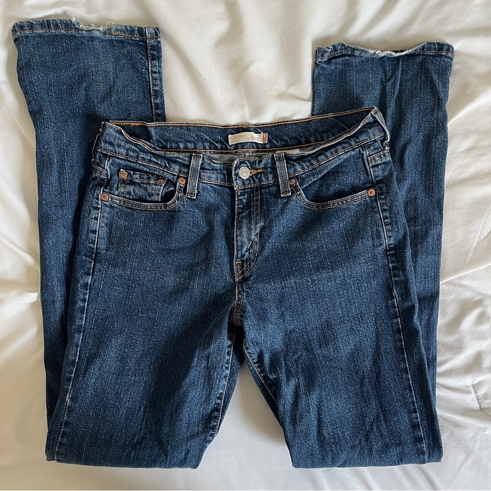 Levi's 505 straight leg blue jeans - Size 6 L